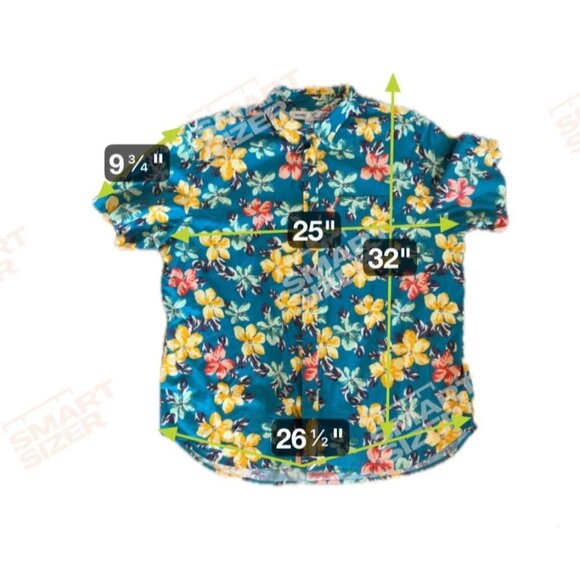2 Old Navy Mens Slim Fit Floral Short-Sleeve Shirts XXL 100% Cotton Hawaiian - Picture 15 of 15